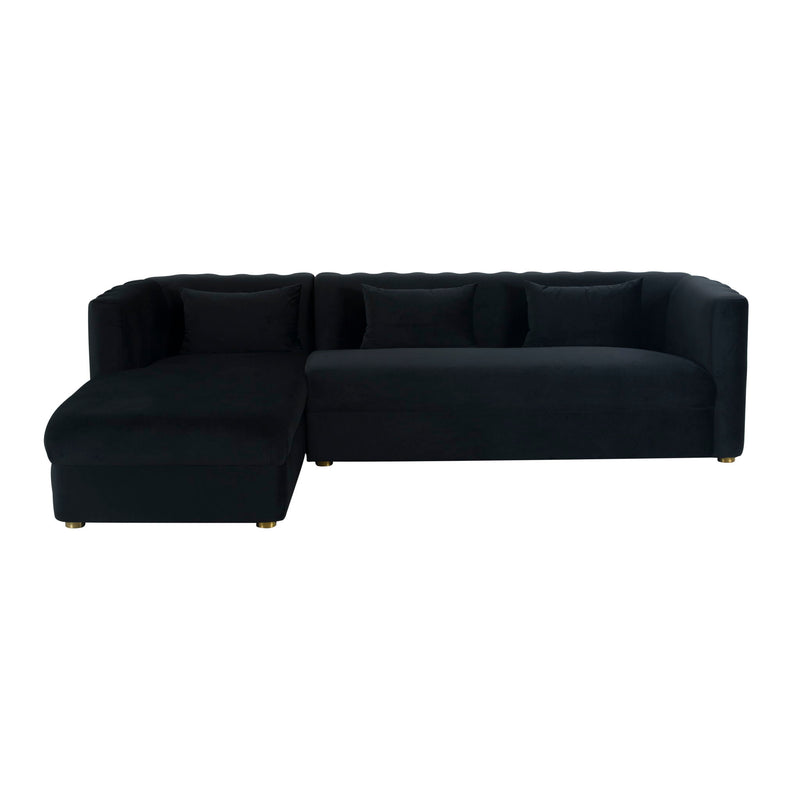 Callie - Velvet Sectional - LAF - R&R Furniture Gallery (Fountain Valley, CA)