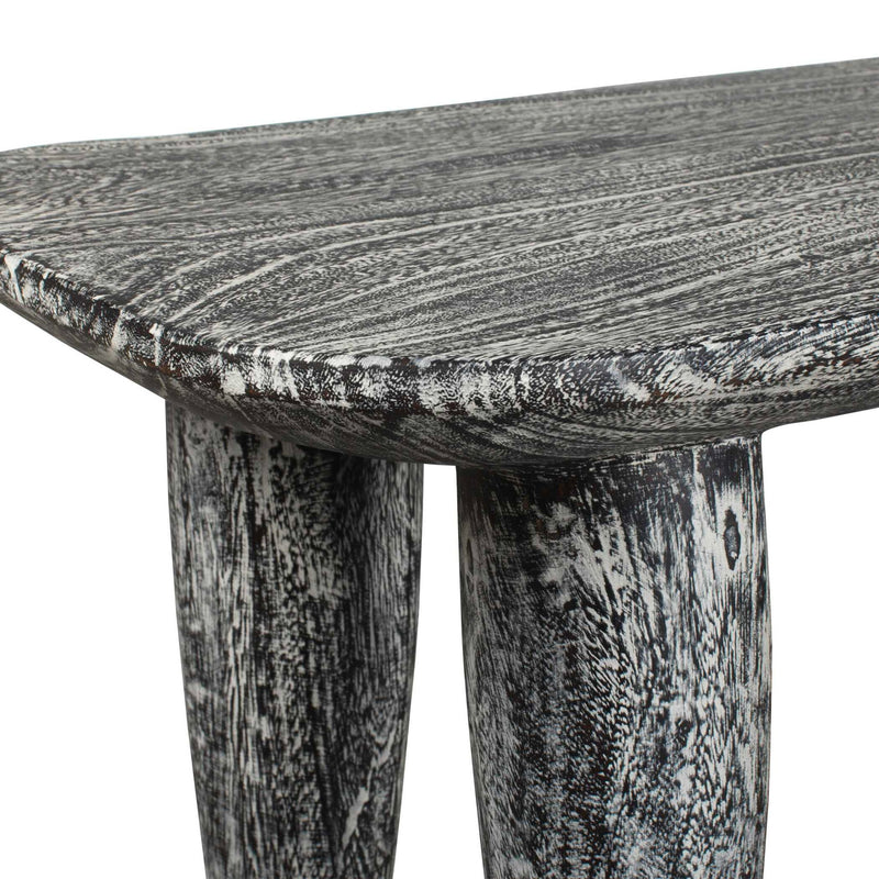 Fade To Black - Wood Bench - Black / White