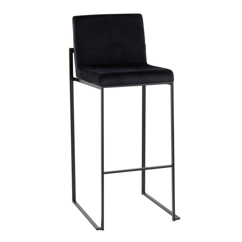 Lumi Source Fuji contemporary high back barstool with elegant design, featuring a stylish stool set with modern seating and sleek details.
