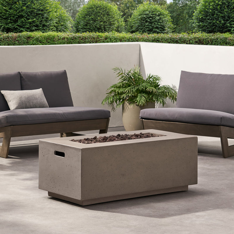 Contemporary Outdoor 40, 000 Btu Propane Fire Pit