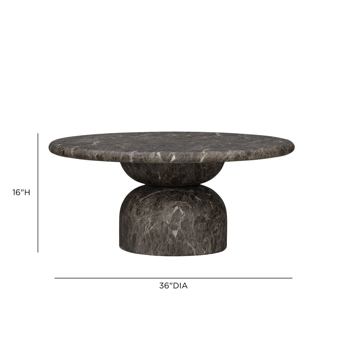 Cynthia - Emperador Faux Marble Indoor / Outdoor Table