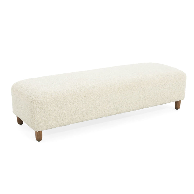 Contemporary Ottoman With Foam Cushion And Durable Upholstery - R&R Furniture Gallery (Fountain Valley, CA)