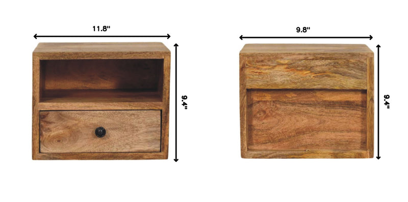 Solis - 1 Drawer Wall Mounted Nightstand - R&R Furniture Gallery (Fountain Valley, CA)