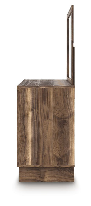 Chirason - Dresser And Mirror - Brown - R&R Furniture Gallery (Fountain Valley, CA)