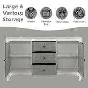 Katia - Server - Rustic Gray & Weathered White - R&R Furniture Gallery (Fountain Valley, CA)
