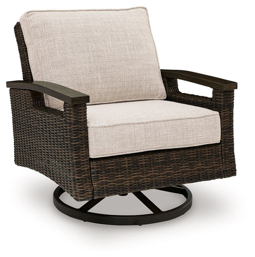 Monterey Point - Swivel Lounge Chair (Set of 2) - Dark Brown - R&R Furniture Gallery (Fountain Valley, CA)