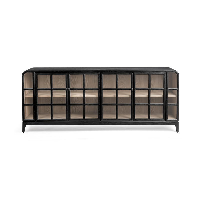 Classic Home Waverly buffet cabinet with wood finish, featuring multiple drawers and cabinet doors for stylish storage.