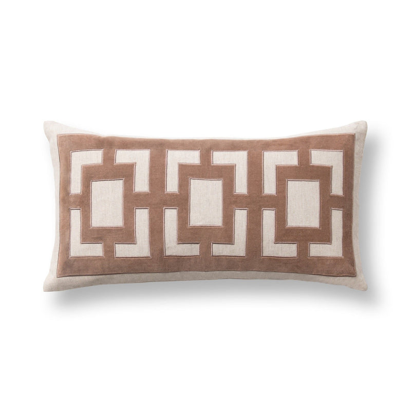 Classic Home Corbin accent pillow with textured fabric and decorative design, perfect for sofa or bedroom decor.
