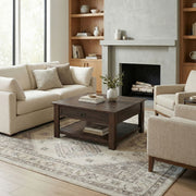 Simpli-Home Monroe handcrafted side table for coffee rooms, featuring wood finish and modern design.