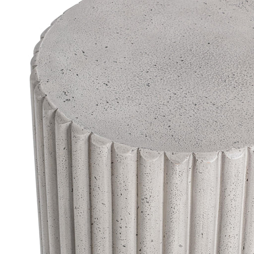 Givens - Outdoor Accent Table - Light Gray - R&R Furniture Gallery (Fountain Valley, CA)
