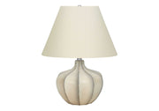 Resin Transitional Lighting, Table Lamp - Cream - R&R Furniture Gallery (Fountain Valley, CA)
