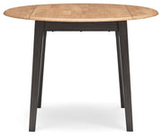 Gesthaven - Round Dining Room Drop Leaf Table - R&R Furniture Gallery (Fountain Valley, CA)