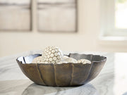 Aidman - Bowl - Black / Antique Gold Finish - R&R Furniture Gallery (Fountain Valley, CA)