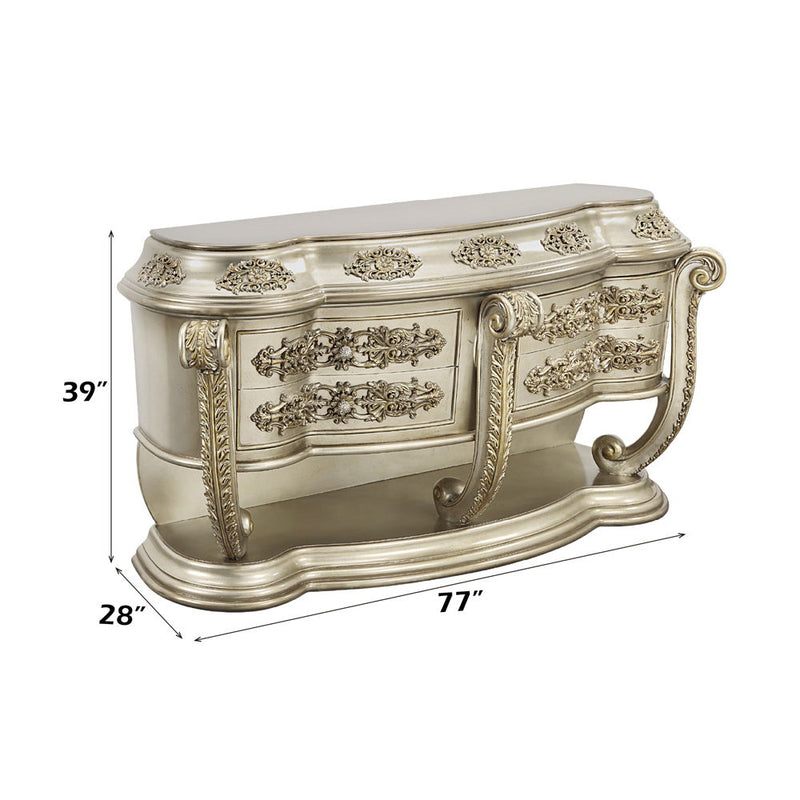 Danae - Server - Champagne & Gold - R&R Furniture Gallery (Fountain Valley, CA)