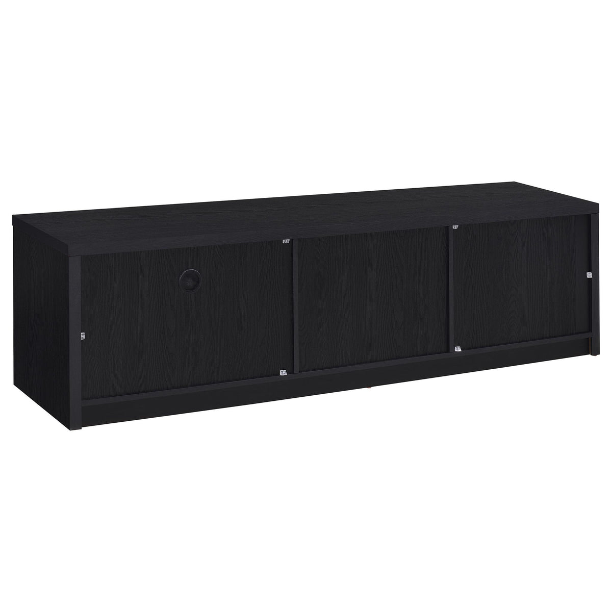Ian - 2 Door TV Stand Media Console With Storage - Black