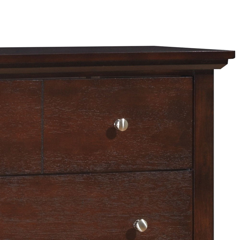 Glory Furniture cappuccino accent storage chest with a smooth finish and functional design, ideal for living room or entryway.