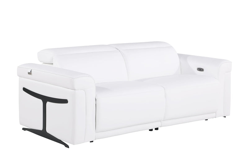 1126 - Top Grain Power Reclining Italian Leather Sofa - R&R Furniture Gallery (Fountain Valley, CA)
