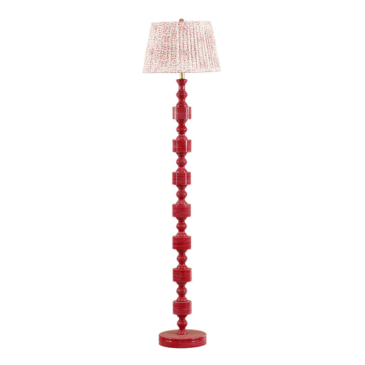 Peggy - Spotted Floor Lamp - Pink - R&R Furniture Gallery (Fountain Valley, CA)