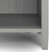 Handcrafted Warm Shaker bedside table by Simpli-Home, featuring a natural wood finish and compact accent design.