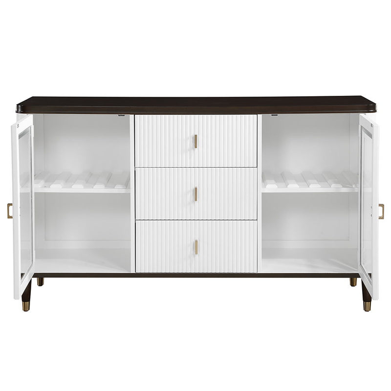 Carena - Server - White & Brown - R&R Furniture Gallery (Fountain Valley, CA)