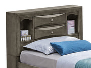 Modern Design Storage Bed With Bookcase Headboard - R&R Furniture Gallery (Fountain Valley, CA)
