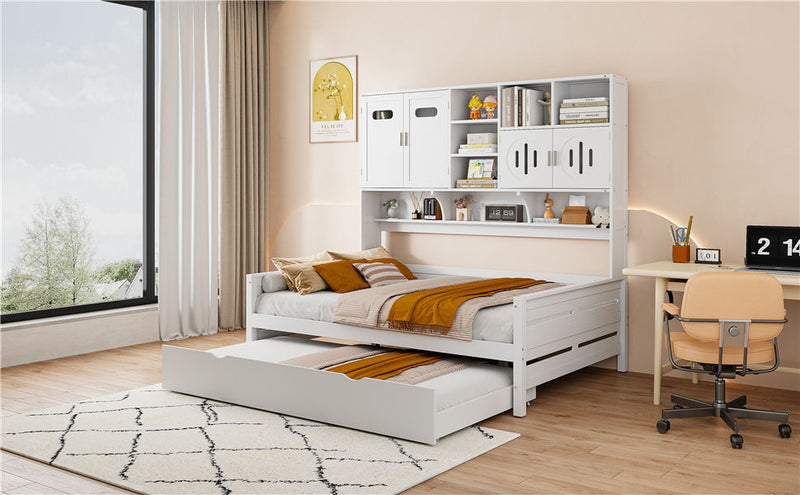 Daybed With All-In-One Cabinet And Shelf - R&R Furniture Gallery (Fountain Valley, CA)