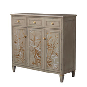 Dauphin - Handpainted Entryway Storage Cabinet - Gray Cashmere - R&R Furniture Gallery (Fountain Valley, CA)