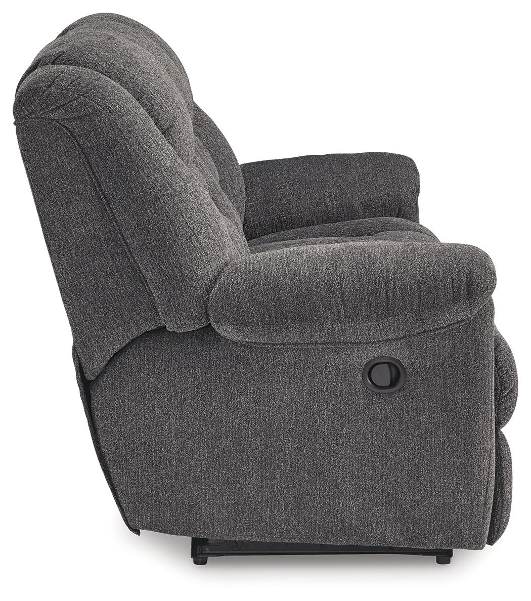 Foreside - Reclining Sofa - Charcoal - R&R Furniture Gallery (Fountain Valley, CA)