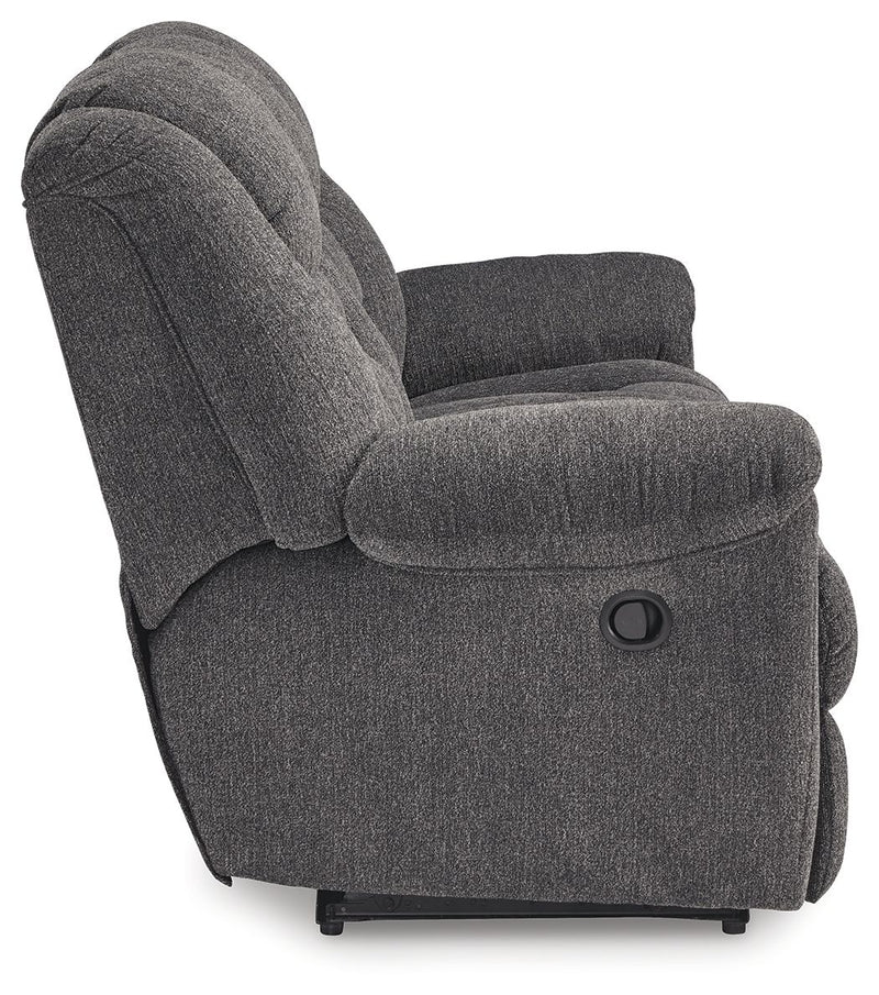 Foreside - Reclining Sofa - Charcoal - R&R Furniture Gallery (Fountain Valley, CA)