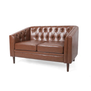 Sophisticated Loveseat With Diamond Stitched Detailing - R&R Furniture Gallery (Fountain Valley, CA)