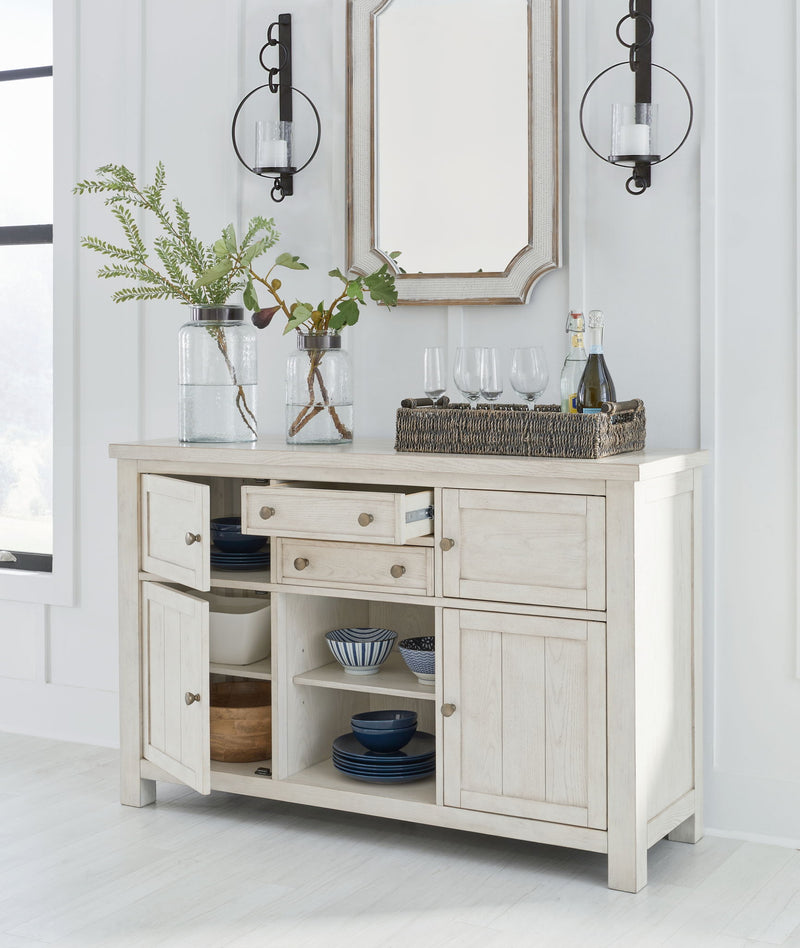 Robbinsdale - Dining Room Server - Antique White - R&R Furniture Gallery (Fountain Valley, CA)