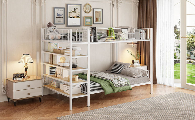 Bunk Bed With 5 Tier Shelves - R&R Furniture Gallery (Fountain Valley, CA)