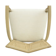 Mid Century Modern Arm Dining Chairs With Rattan Backrest - R&R Furniture Gallery (Fountain Valley, CA)