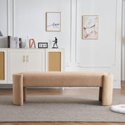 Simple Long Ottoman Bench - Light Camel - R&R Furniture Gallery (Fountain Valley, CA)