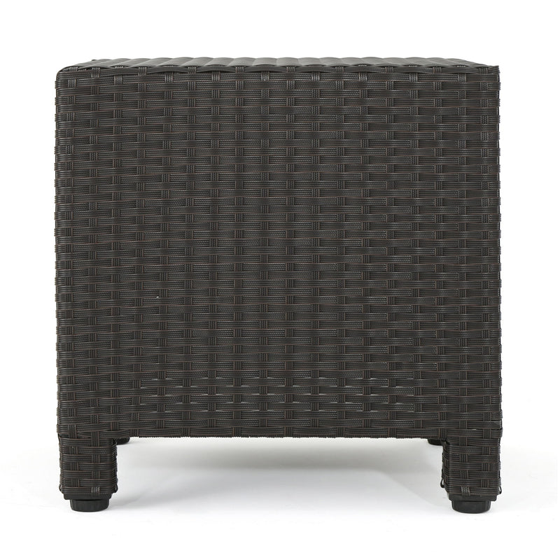 Noble House minimalist side table with a sleek, modern design, featuring a smooth surface and slender legs.