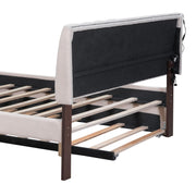 Upholstered Platform Bed With Trundle - R&R Furniture Gallery (Fountain Valley, CA)