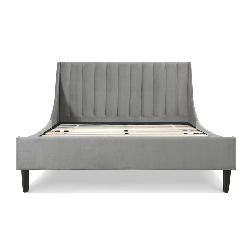 Aspen - Vertical Tufted Modern Headboard Platform Bed Set - R&R Furniture Gallery (Fountain Valley, CA)