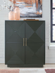 Geirwood - Accent Cabinet - Dark Green - R&R Furniture Gallery (Fountain Valley, CA)
