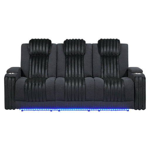 Duran - Power Reclining Sofa With Power Headrest - R&R Furniture Gallery (Fountain Valley, CA)