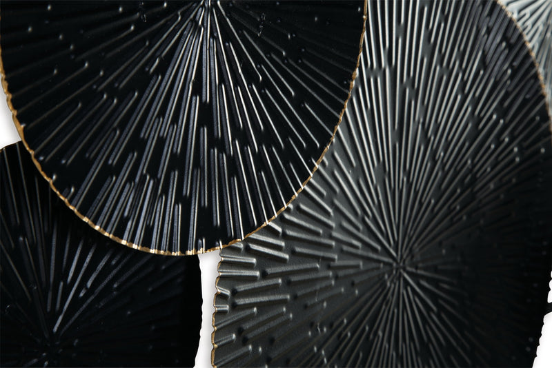 Rhetlen - Wall Decor - Black / Gold Finish - R&R Furniture Gallery (Fountain Valley, CA)