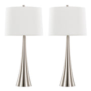 Lumi Source Diana contemporary table lamp set with sleek modern design, perfect for living room or bedroom décor.