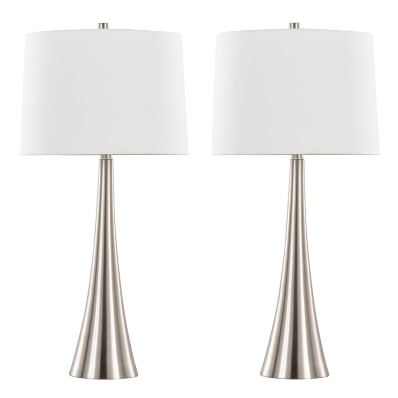 Lumi Source Diana contemporary table lamp set with sleek modern design, perfect for living room or bedroom décor.