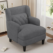 Upholstered Accent Chair Tufted Armchair For Living Room And Bedroom - R&R Furniture Gallery (Fountain Valley, CA)