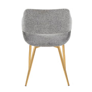 Lumi Source Margarite contemporary versatile dining chair set of 2 with sleek design and cushioned seats for modern dining rooms.
