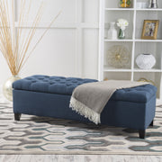 Glouster - Contemporary Storage Ottoman With Button Tufted Design - R&R Furniture Gallery (Fountain Valley, CA)