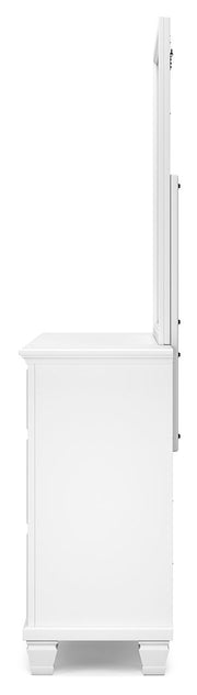 Fortman - Dresser And Mirror - White - R&R Furniture Gallery (Fountain Valley, CA)