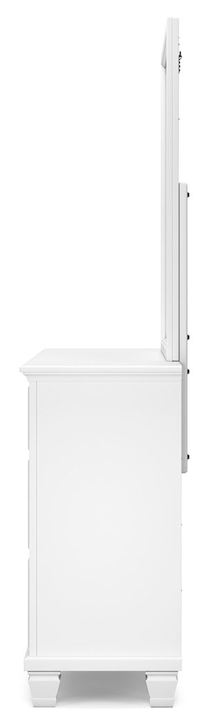 Fortman - Dresser And Mirror - White - R&R Furniture Gallery (Fountain Valley, CA)