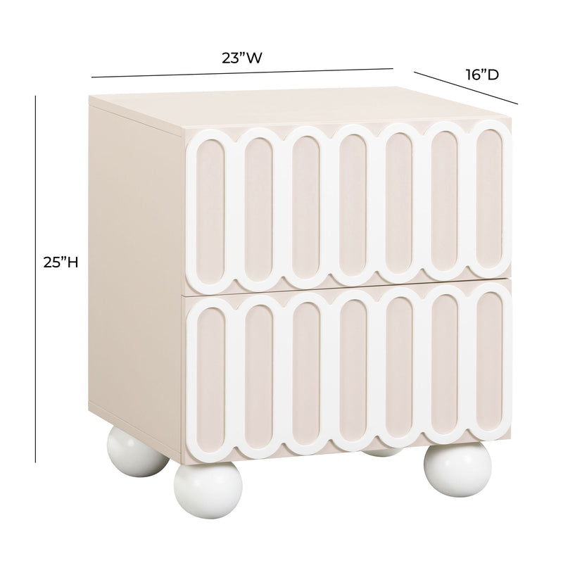 Tori Motif - Nightstand - R&R Furniture Gallery (Fountain Valley, CA)