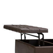 Harrison - Upholstered Coffee Table Storage Ottoman - R&R Furniture Gallery (Fountain Valley, CA)