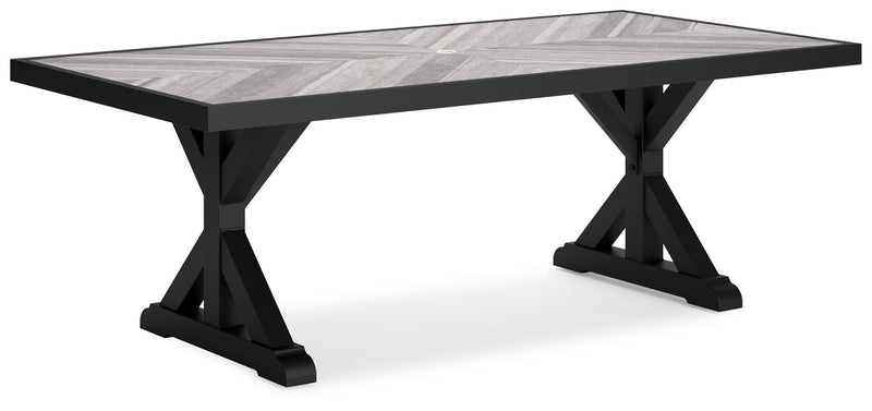 Beachcroft - Rect Dining Table W/Umb Opt - R&R Furniture Gallery (Fountain Valley, CA)